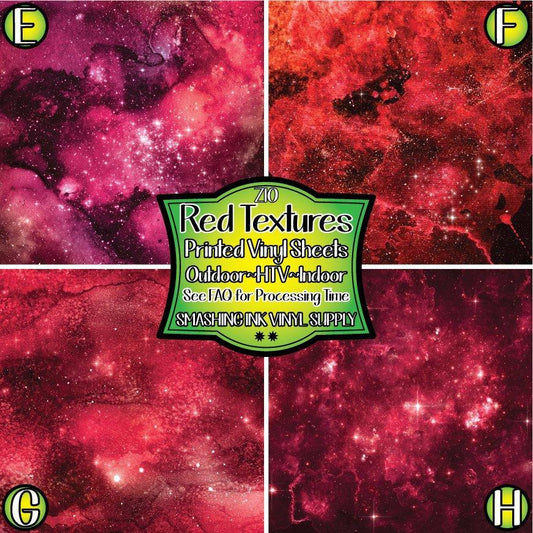 Red Texture Space ★ Pattern Vinyl | Faux Leather | Sublimation (TAT 3 BUS DAYS)