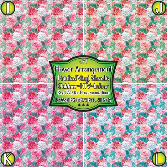 Floral Arrangement ★ Pattern Vinyl | Faux Leather | Sublimation (TAT 3 BUS DAYS)