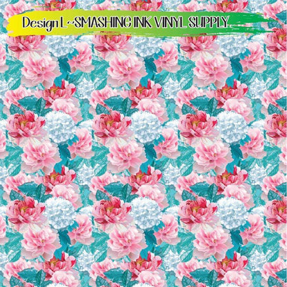 Floral Arrangement ★ Pattern Vinyl | Faux Leather | Sublimation (TAT 3 BUS DAYS)