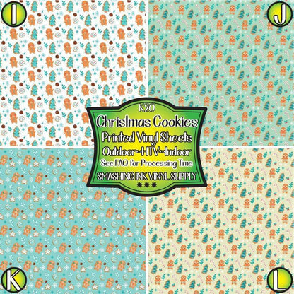 Christmas Cookies ★ Pattern Vinyl | Faux Leather | Sublimation (TAT 3 BUS DAYS)