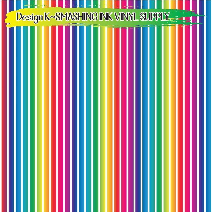 Rainbow Stripes ★ Laser Safe Adhesive Film (TAT 3 BUS DAYS)