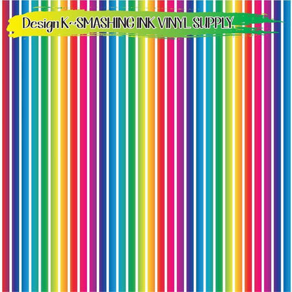 Rainbow Stripes ★ Laser Safe Adhesive Film (TAT 3 BUS DAYS)