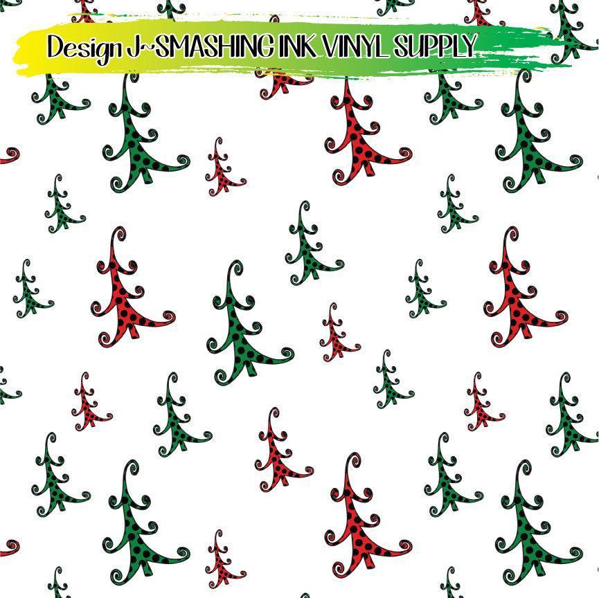 Whimsical Trees ★ Pattern Vinyl | Faux Leather | Sublimation (TAT 3 BUS DAYS)