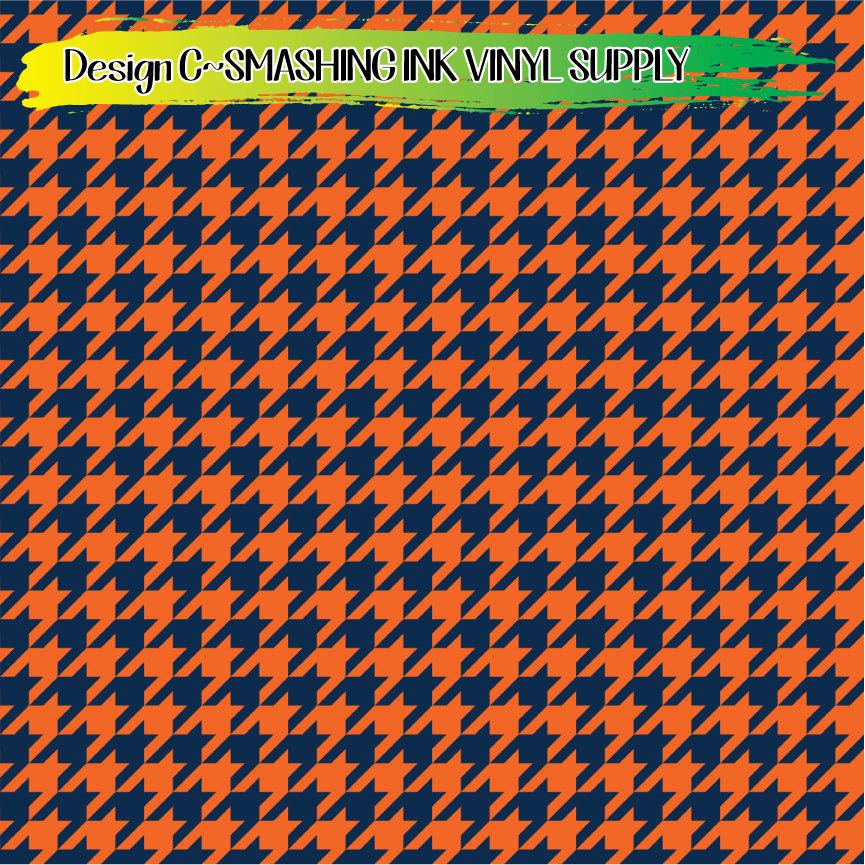 Navy Orange Pattern ★ Laser Safe Adhesive Film (TAT 3 BUS DAYS)