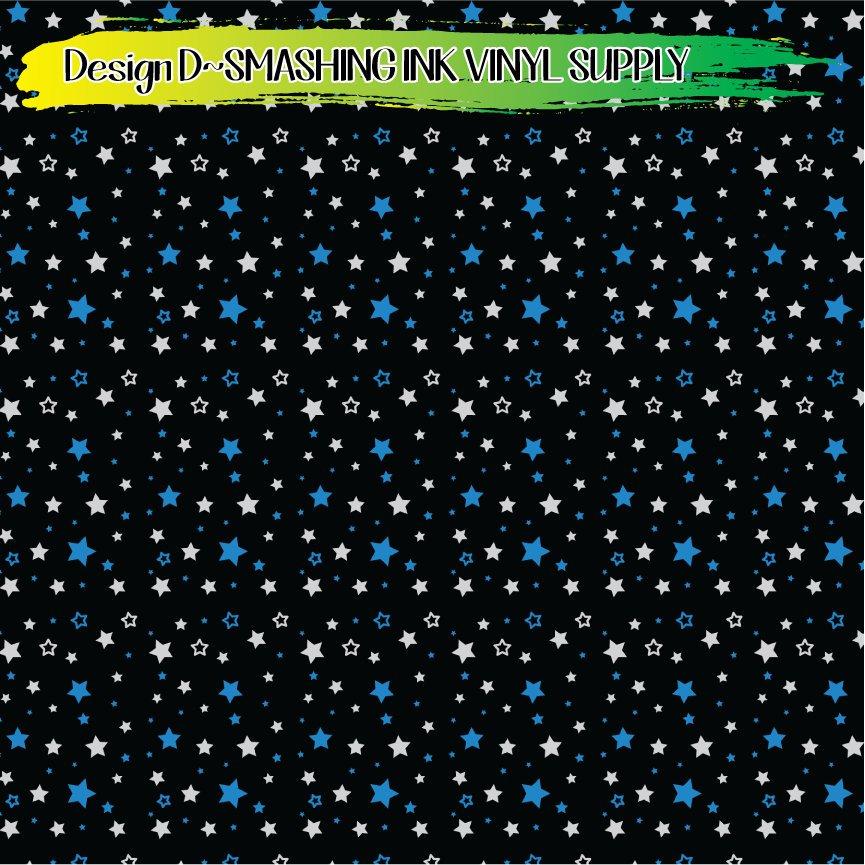 Black Grey Blue ★ Pattern Vinyl | Faux Leather | Sublimation (TAT 3 BUS DAYS)