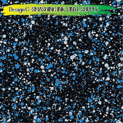 Black Grey Blue ★ Pattern Vinyl | Faux Leather | Sublimation (TAT 3 BUS DAYS)