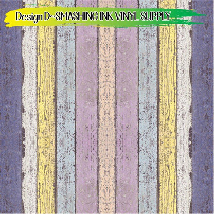 Colorful Wood ★ Pattern Vinyl | Faux Leather | Sublimation (TAT 3 BUS DAYS)