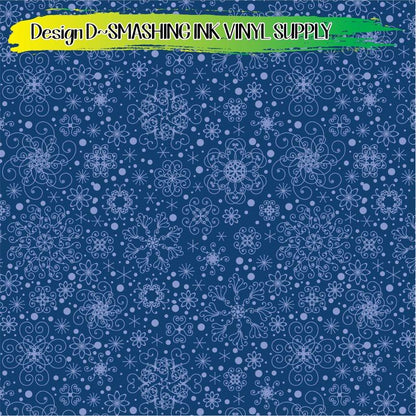 Swirly Snowflakes ★ Laser Safe Adhesive Film (TAT 3 BUS DAYS)