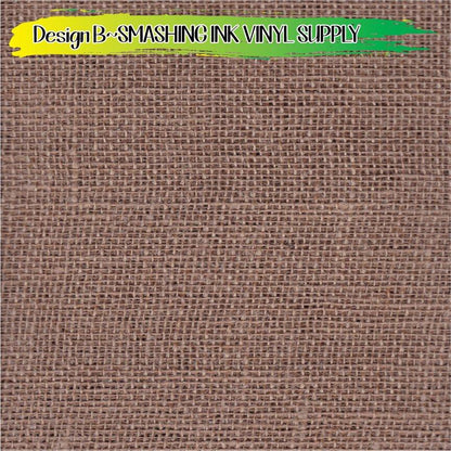 Burlap ★ Pattern Vinyl | Faux Leather | Sublimation (TAT 3 BUS DAYS)