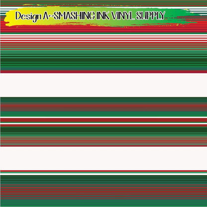 Christmas Serape ★ Pattern Vinyl | Faux Leather | Sublimation (TAT 3 BUS DAYS)