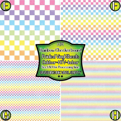 Rainbow Checker ★ Laser Safe Adhesive Film (TAT 3 BUS DAYS)