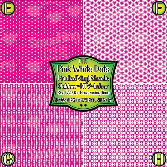 Pink White Dots ★ Laser Safe Adhesive Film (TAT 3 BUS DAYS)