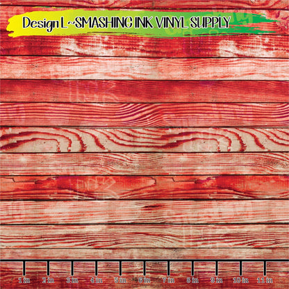 Red Wood ★ Pattern Vinyl | Faux Leather | Sublimation (TAT 3 BUS DAYS)