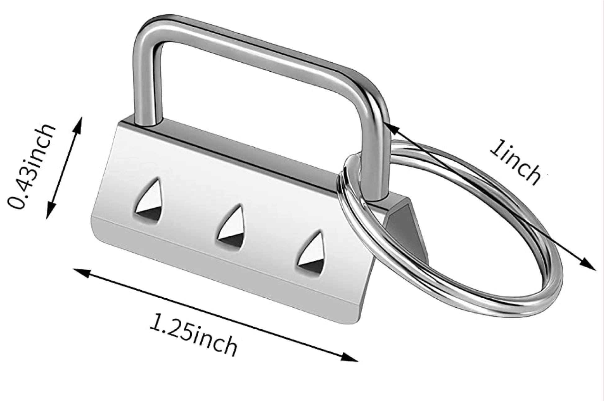 60 Piece Key Ring Hardware Keychain Bracelet Hardware with Lanyard Key  Ring,Keychain Hardware and Split Ring