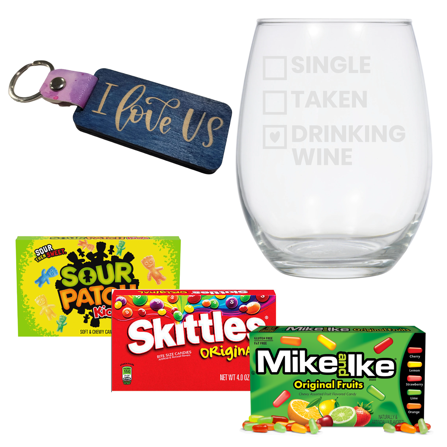 Drinkware & Keychain Gift Set - Perfect for your Valentine or any occasion! (TAT 3-5 BUS Days)