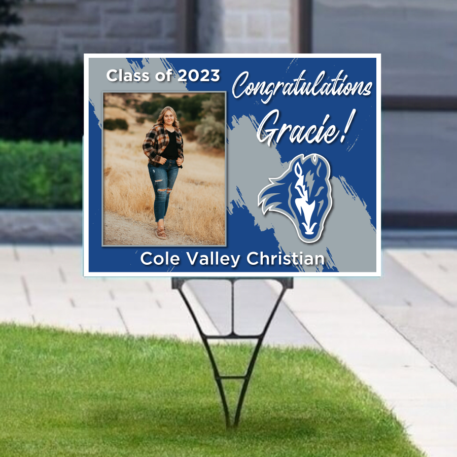 Cole Valley Christian Senior Yard Sign - 18x24 inch (TAT 3-7 BUS DAYS; LOCAL ONLY)
