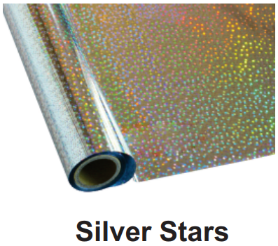 Silver Stars - Heat Transfer Foil Foil