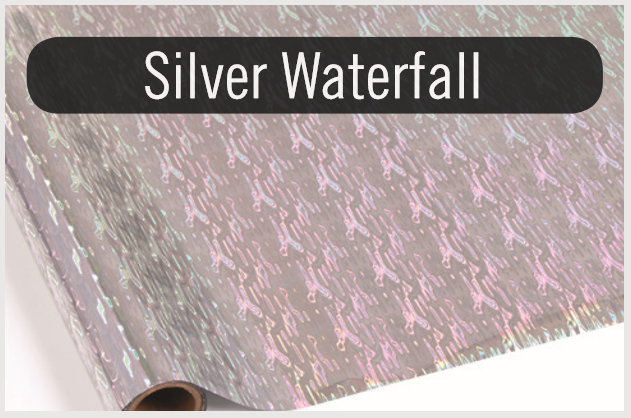 Silver Waterfall - Heat Transfer Foil