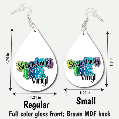 Caldwell Cougars 2 - Full Color Earrings